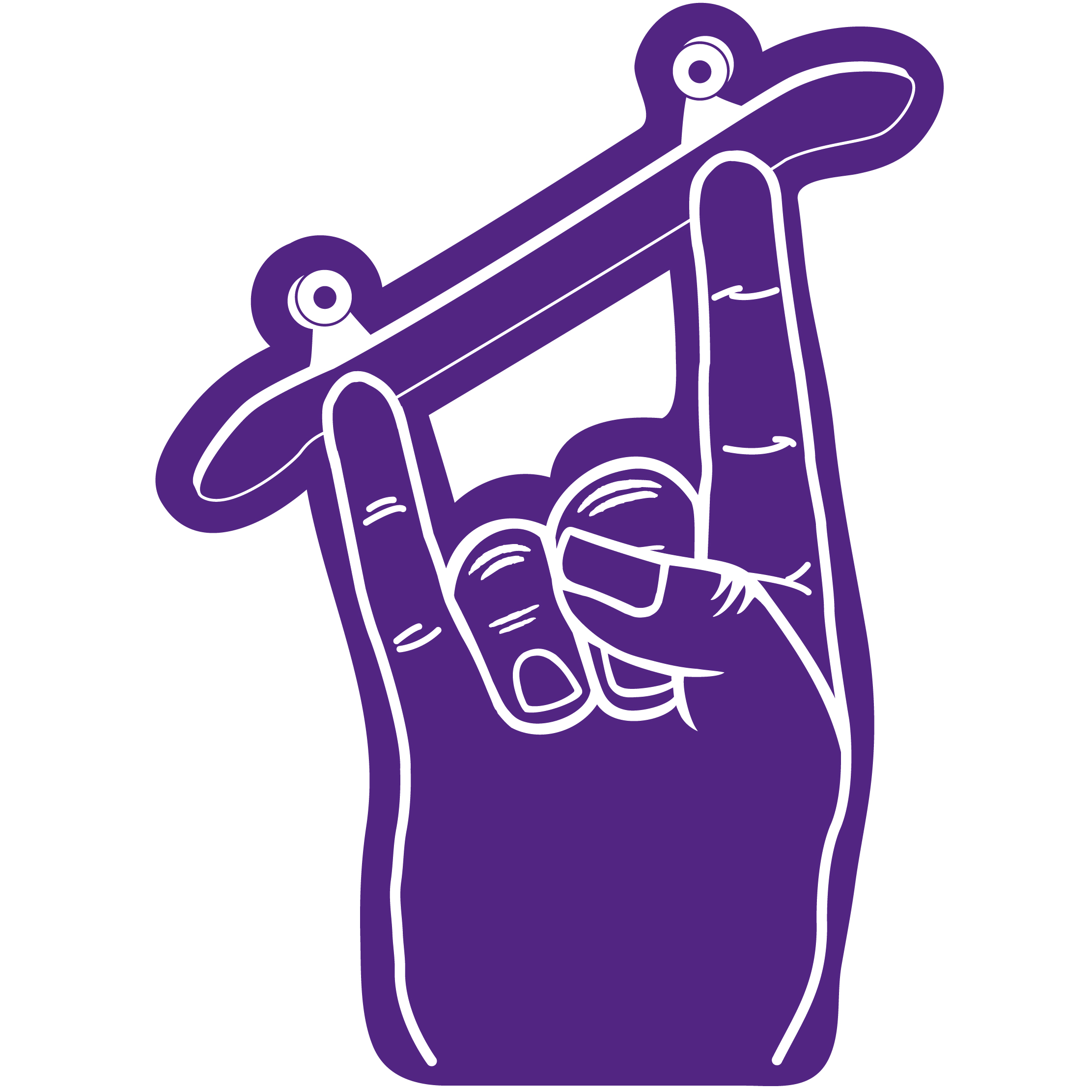 Skateboard Horn Hand 67