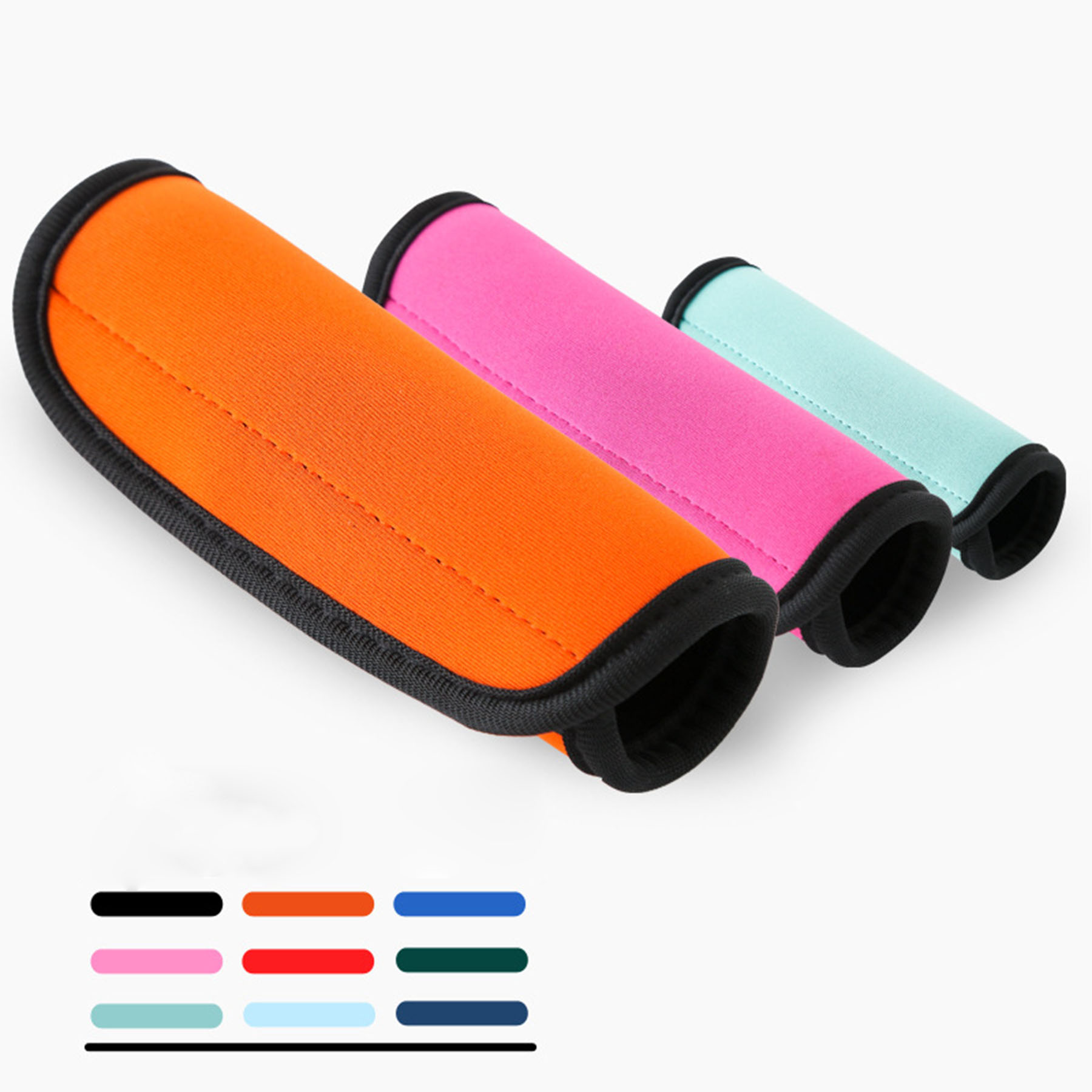Neoprene Ergonomic Handle Wraps For Luggage With Easy-Spot Colors 9