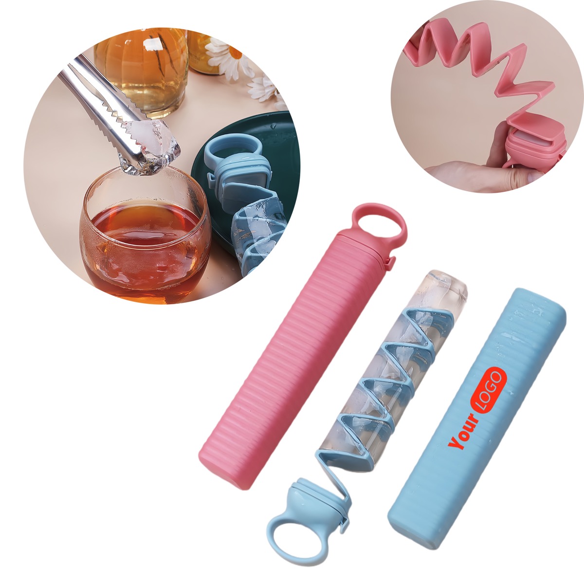 Plastic PP Household Ice Cube Tray 3