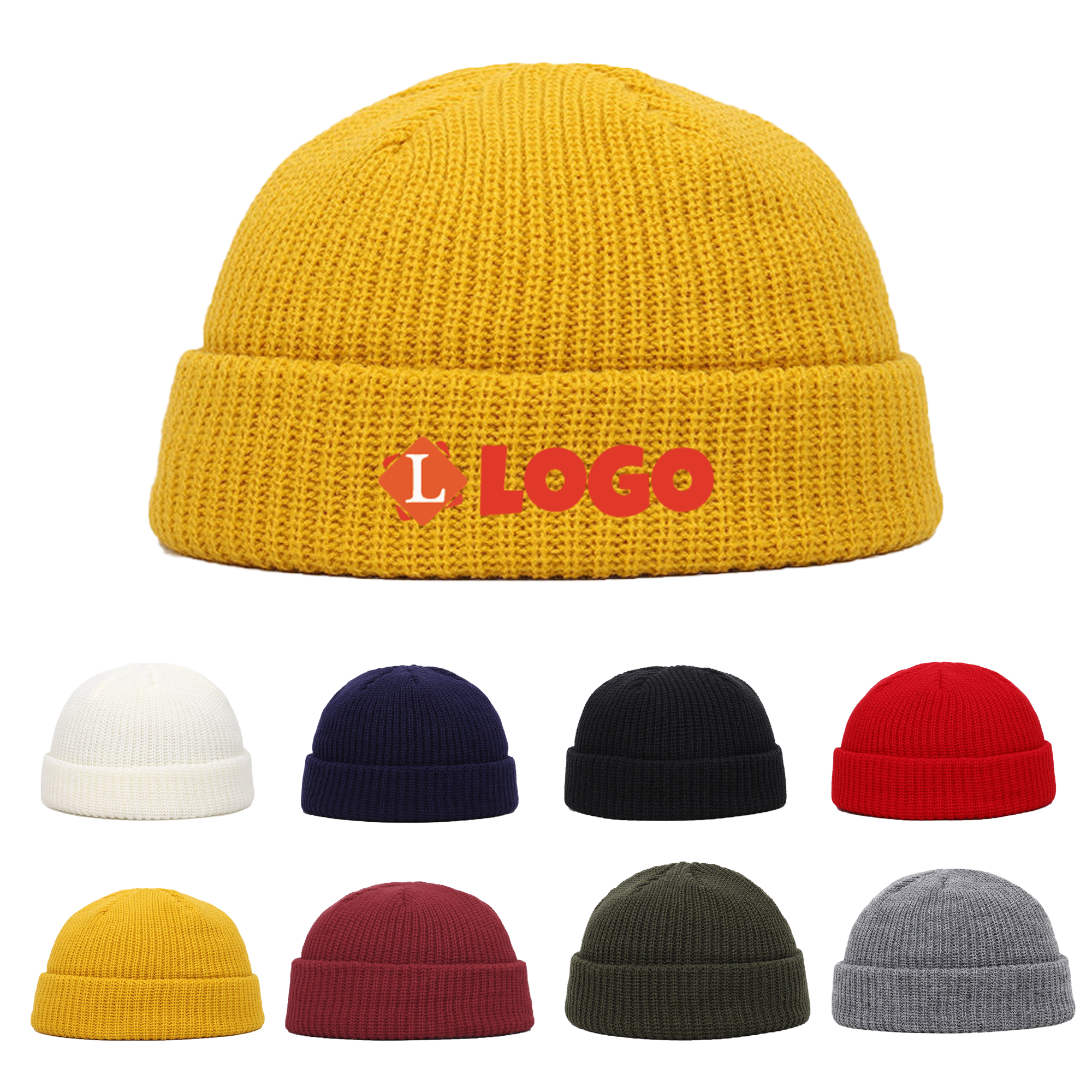 MOQ50 Winter Warm Melon Knit Hat