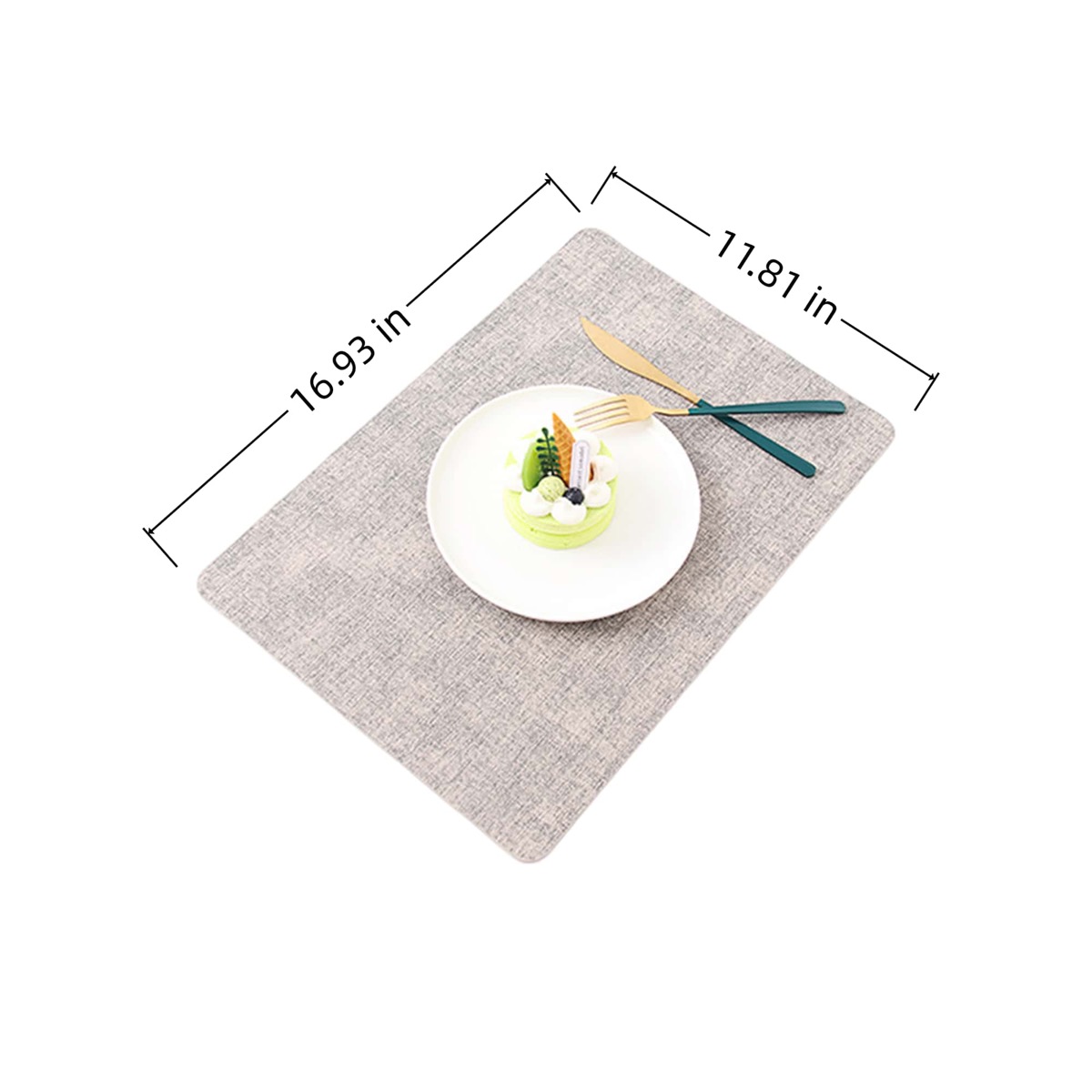 Heat-resistant And Oil-proof Simple Leather Placemat 9