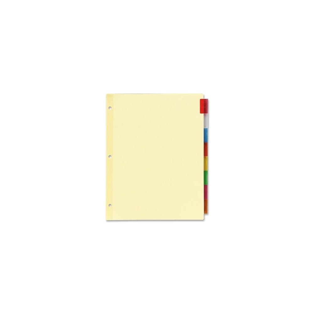 Insertable Index Dividers - 8 Count 8 Colored Tabs 3