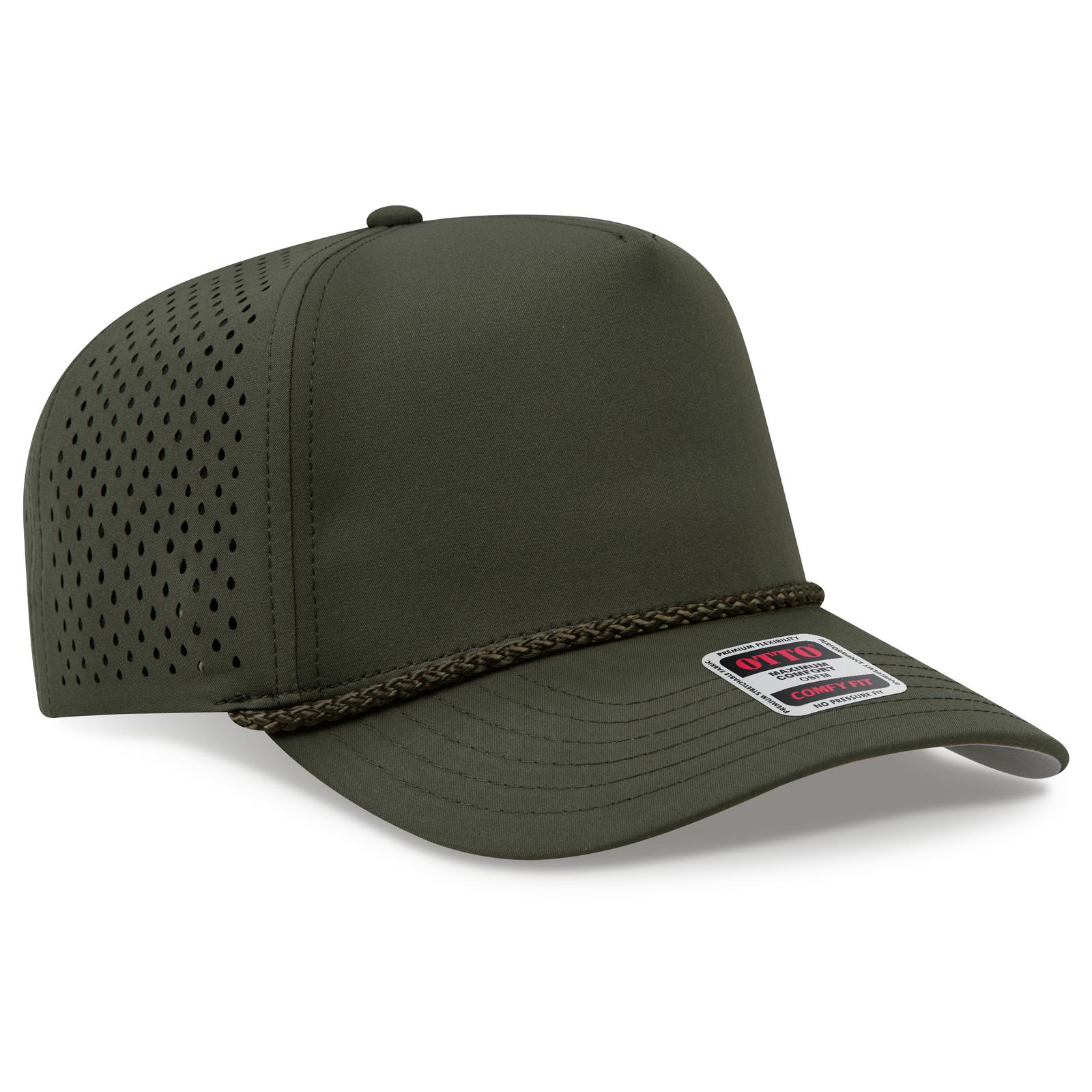 OTTO CAP® OTTO COMFY FIT® 5 Panel Mid Profile Perforated Baseball Cap 7