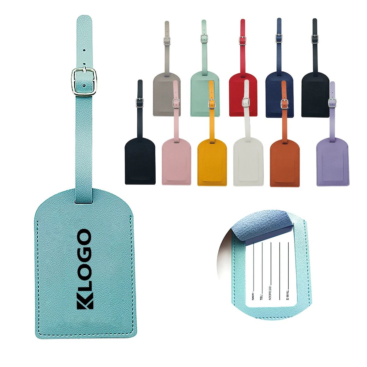 MOQ50 PU Luggage Tag 16