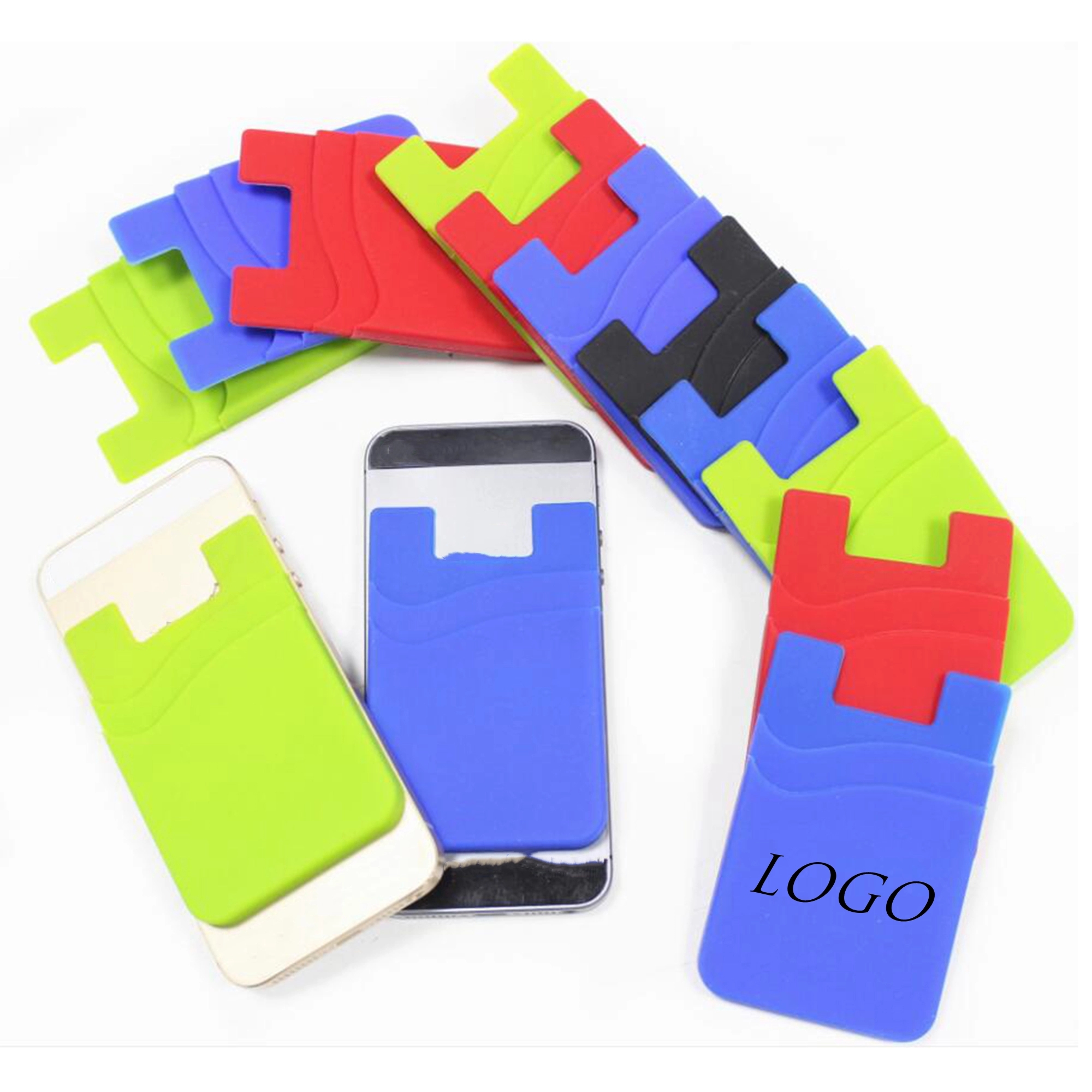 Dual Pocket Silicone Phone Wallet 9
