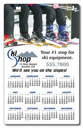 Custom Size / Shape - Laminated Plastic Card (2 Up) - 20 pt.