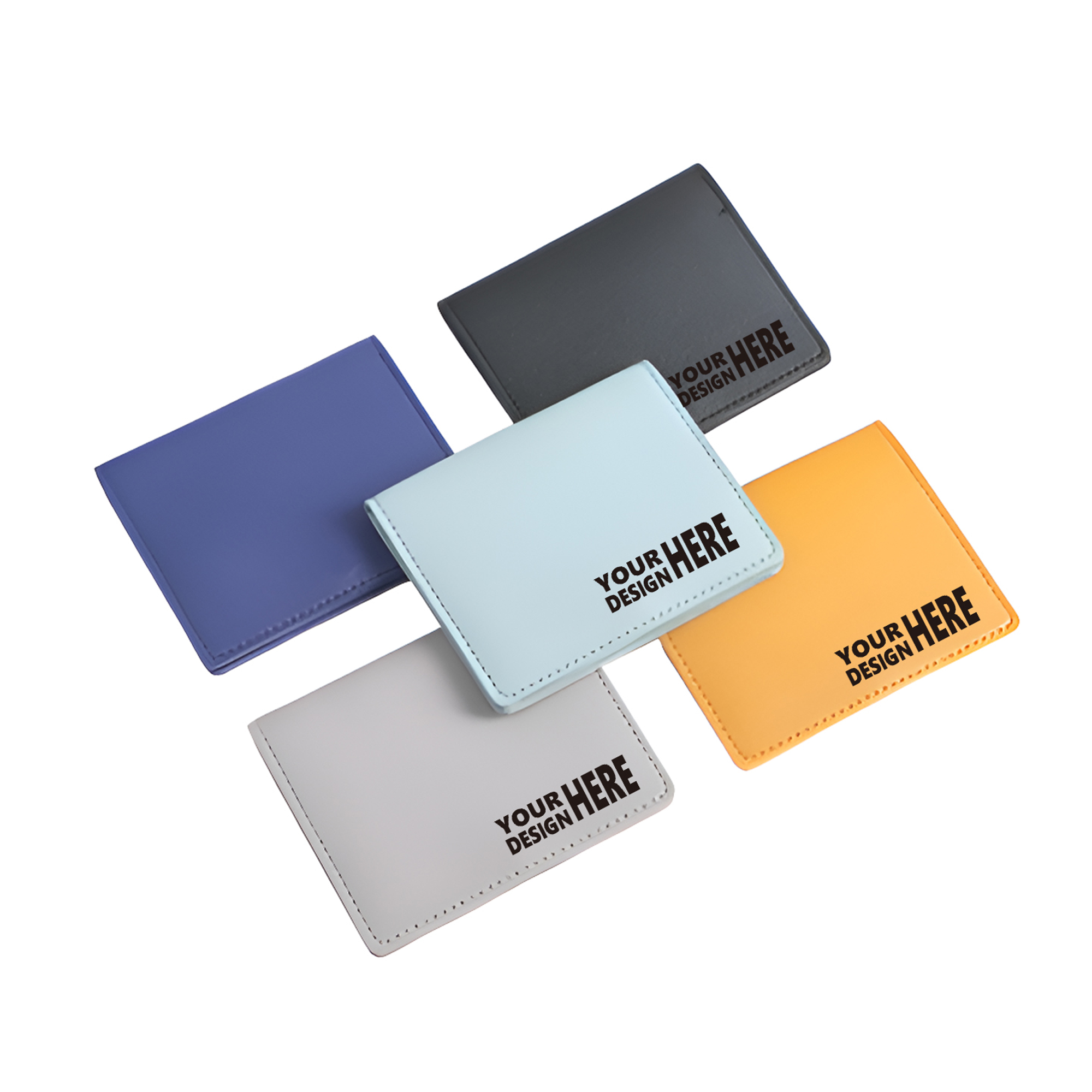 MOQ50 Custom Slim Minimalist Card Holder Wallet For Men