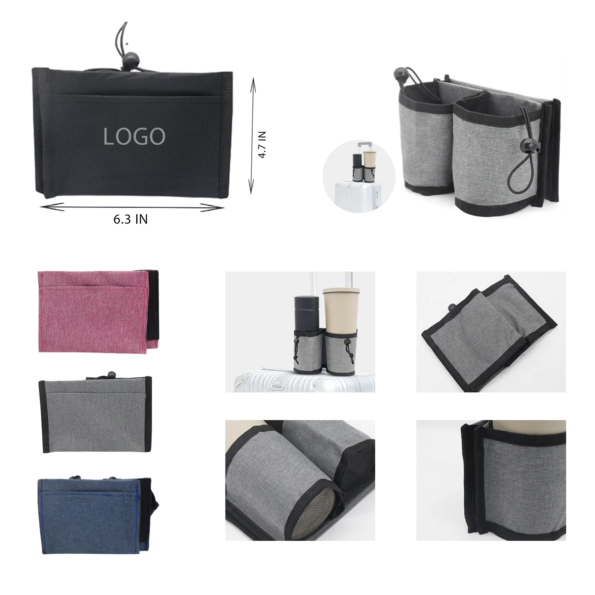 MOQ 10 PCS Luggage Cup Holder 4