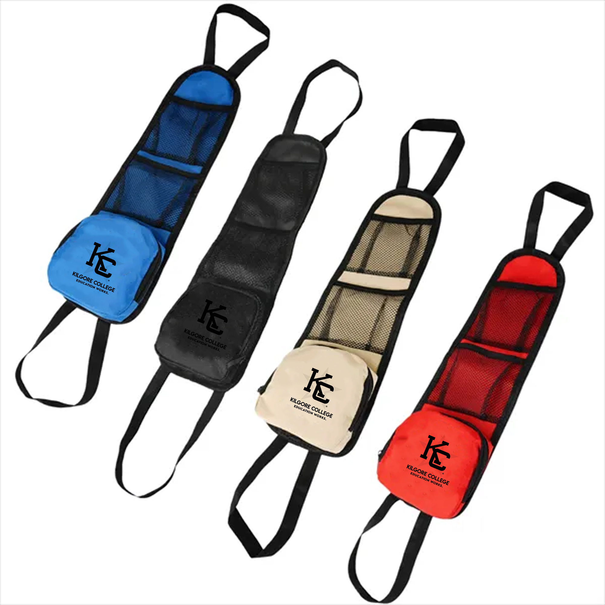 Black Car Seat Storage Bag ?C Multi-Pocket Organizer 2