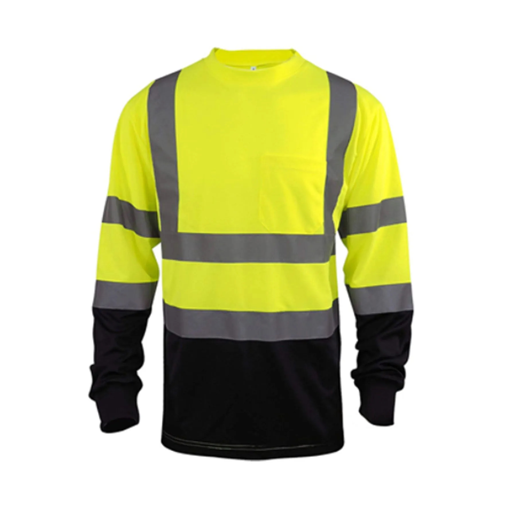 High Visibility Heavy-duty Long Sleeve Reflective Safety T-S 20
