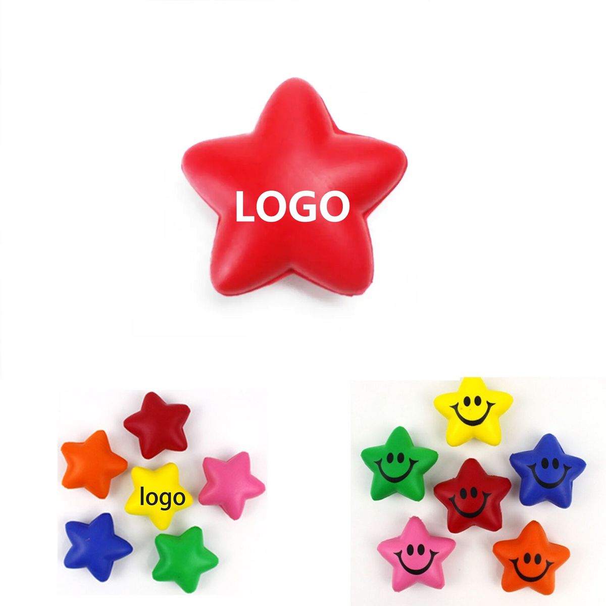 Pu Smiley Face Pentagram Decompressing Ball