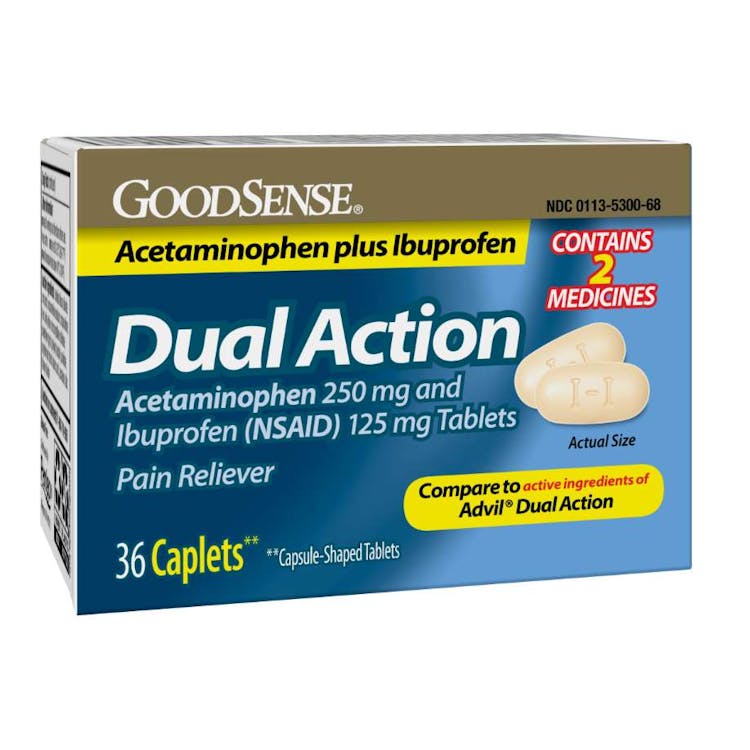 GoodSense Dual Action Acetaminophen and Ibuprofen Caplets 3
