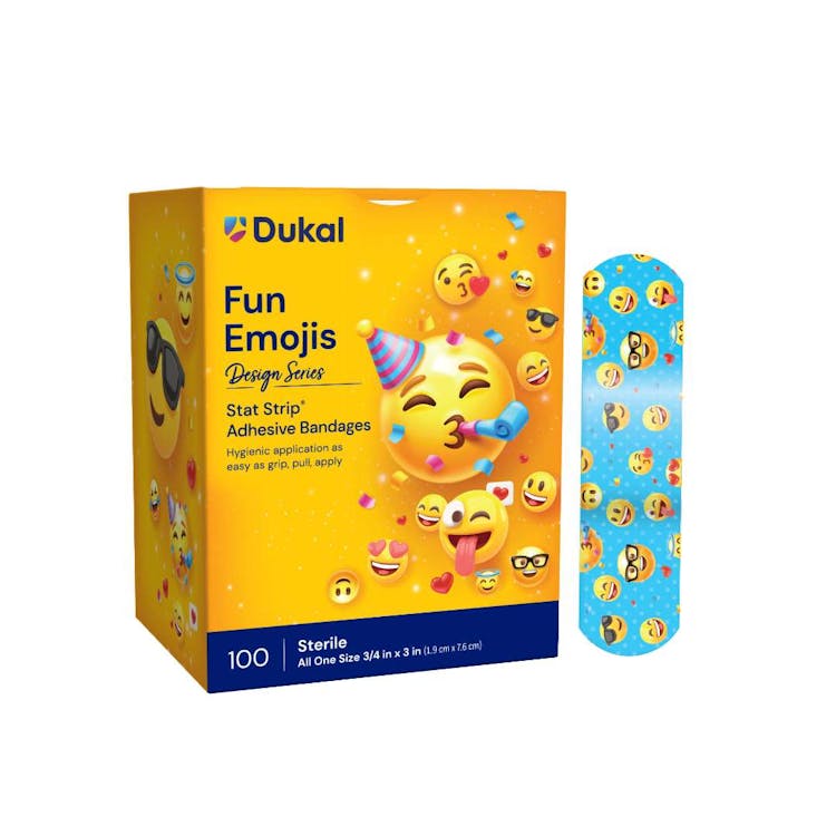 Faun Emojis Adhesive Bandages 3/4" x 3" 3