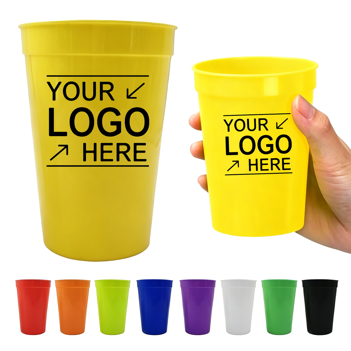 16 oz Reusable Plastic Drink Cup Straight Type