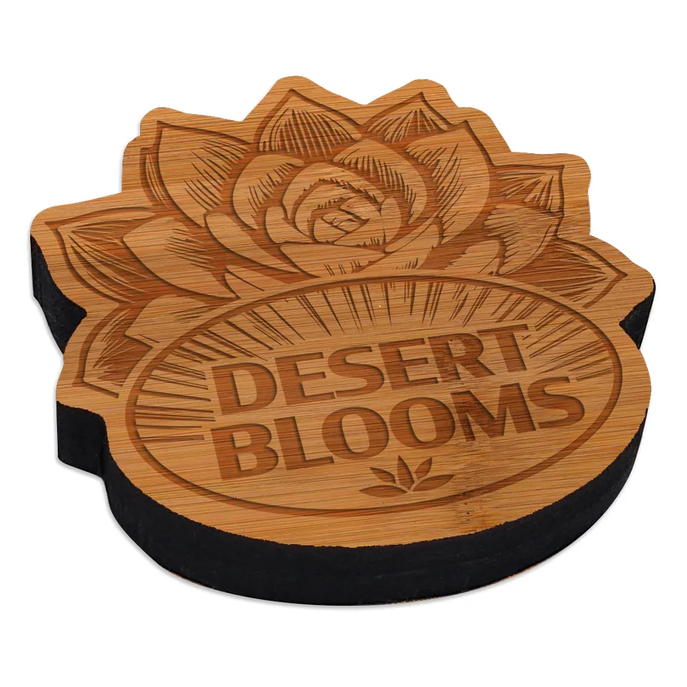 Custom Laser Etched Bamboo Magnets 17
