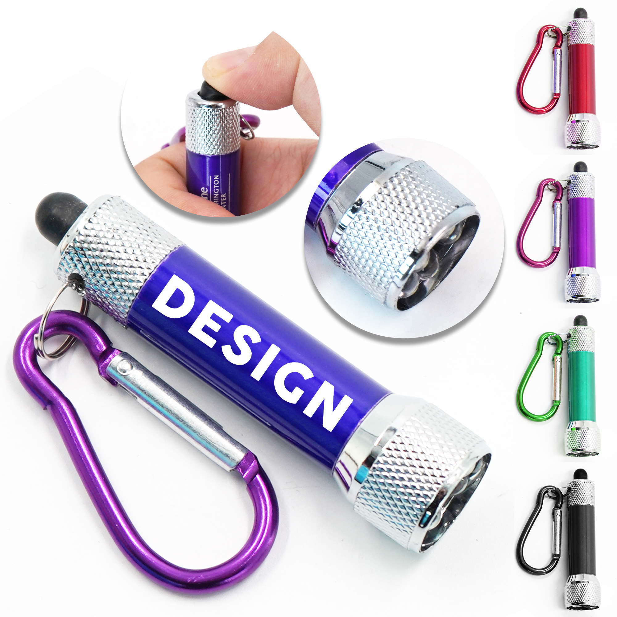 Mini 3 LED Metal Flashlight