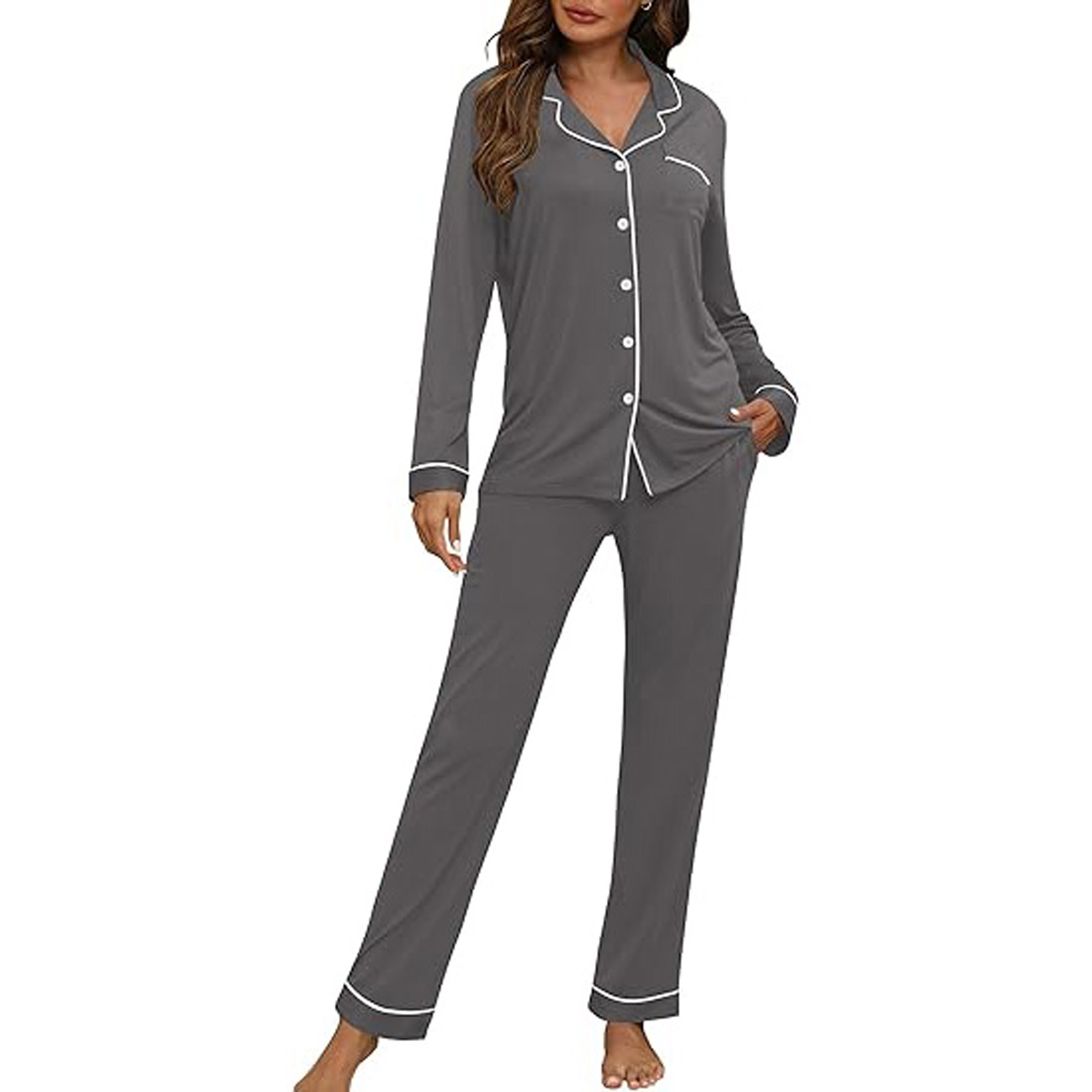 Women's Long Sleeve Pajama Set 19