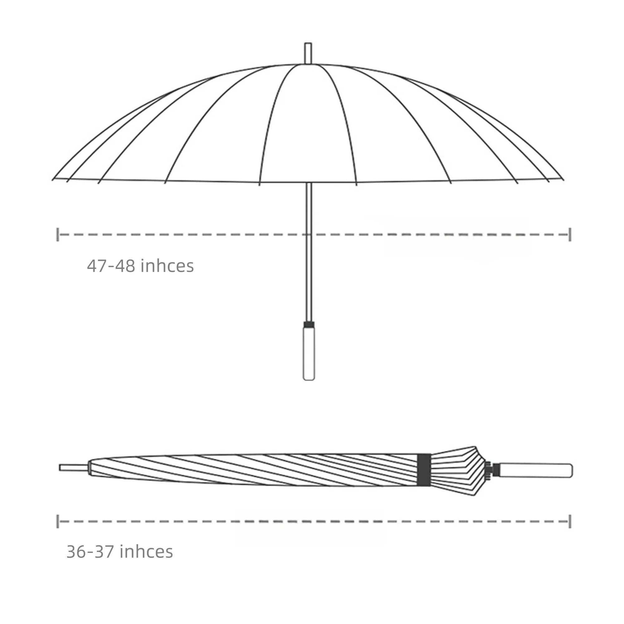 Custom Logo Golf Umbrella 6
