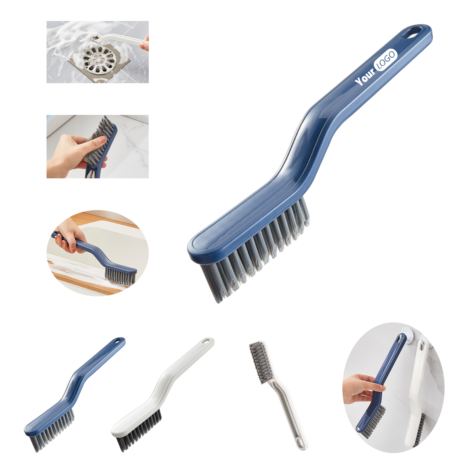 9.8 Inch Multi-Purpose Cleaning Brush with Clip 2