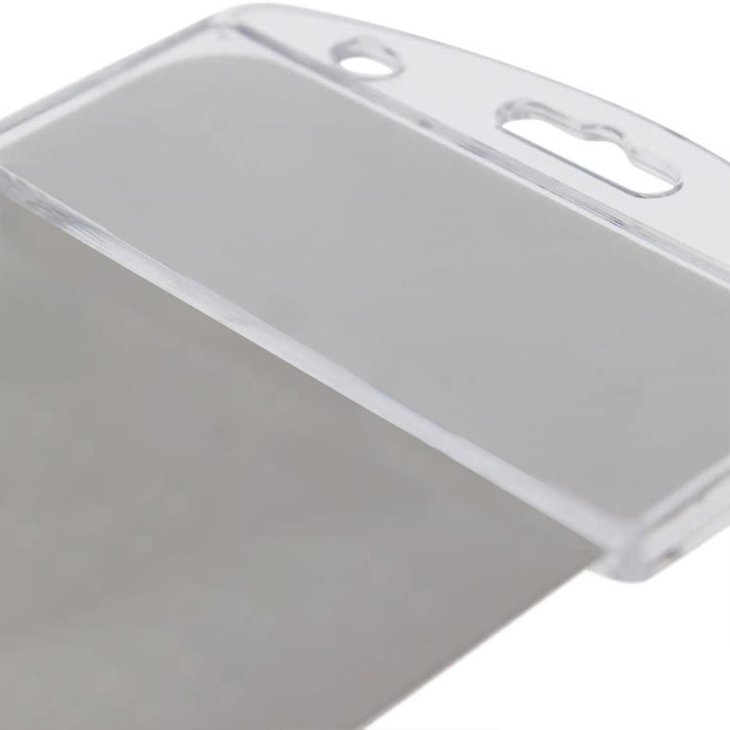 Plastic Translucent Frosted Id Card Holder Clip 11