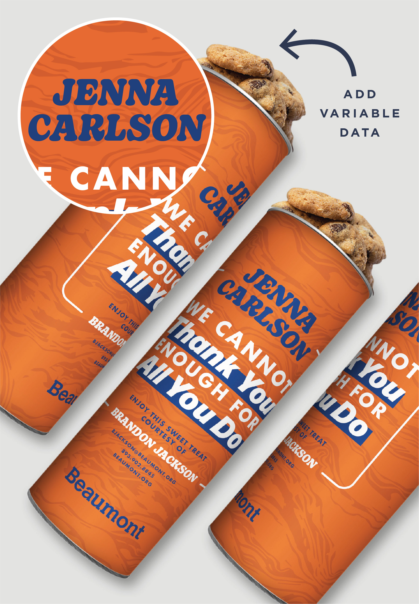 8" Custom Cookie Canister 17