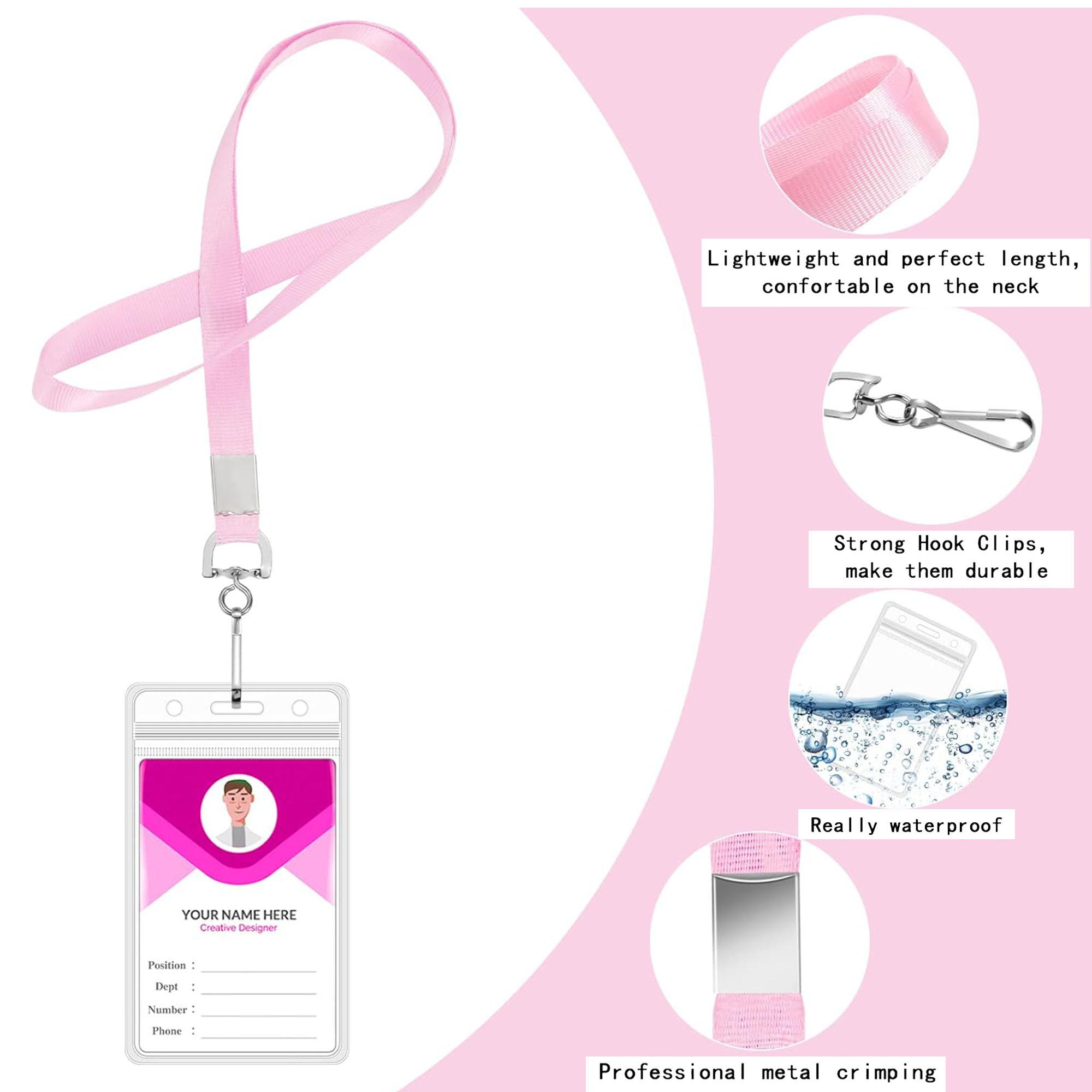 Cruise Lanyard With Waterproof ID Badge Holder 6