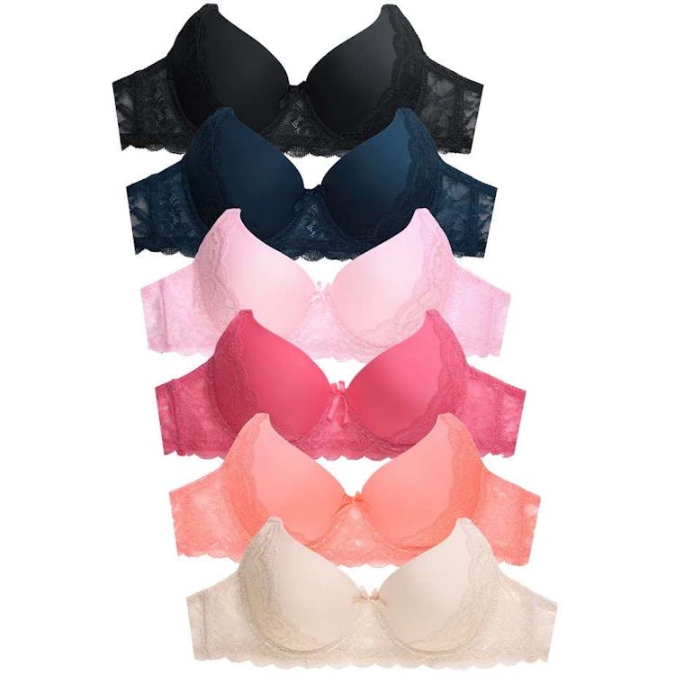 Women's Lace Bras - 32-38 B Cup 6 Solid Colors 3