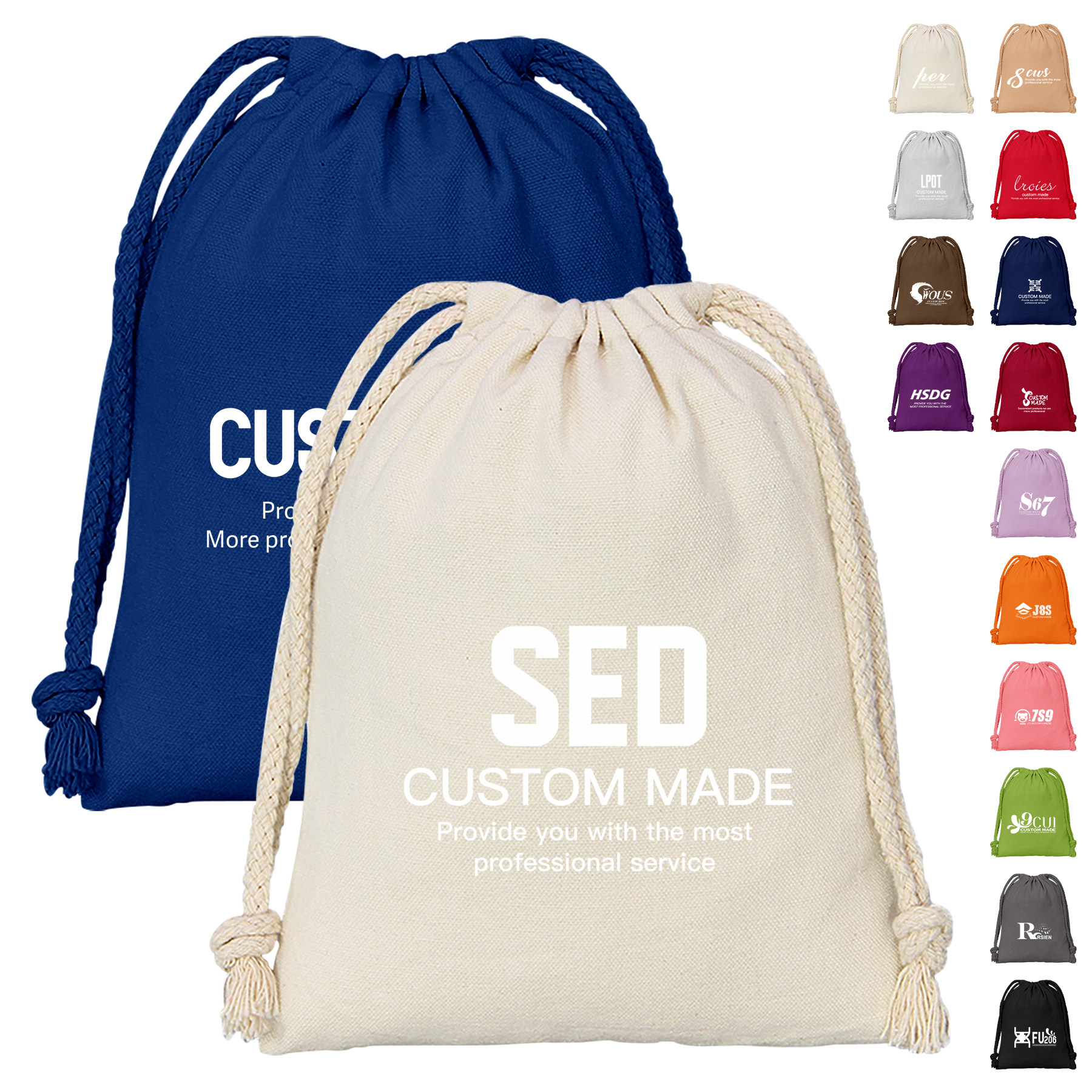 Cotton Drawstring Bag