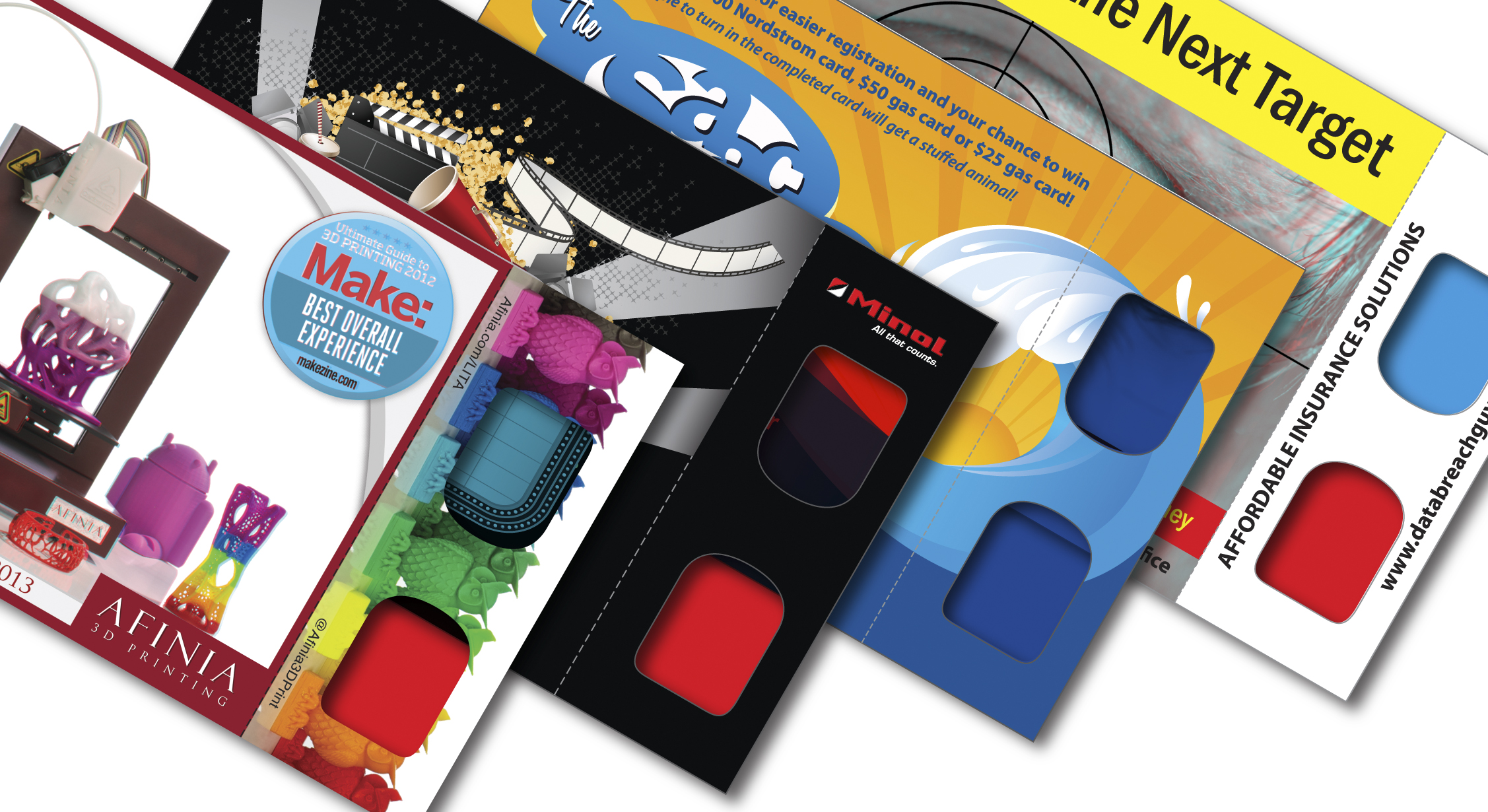 3D Greets Postcards - Red/Cyan Lenses - Custom Imprint