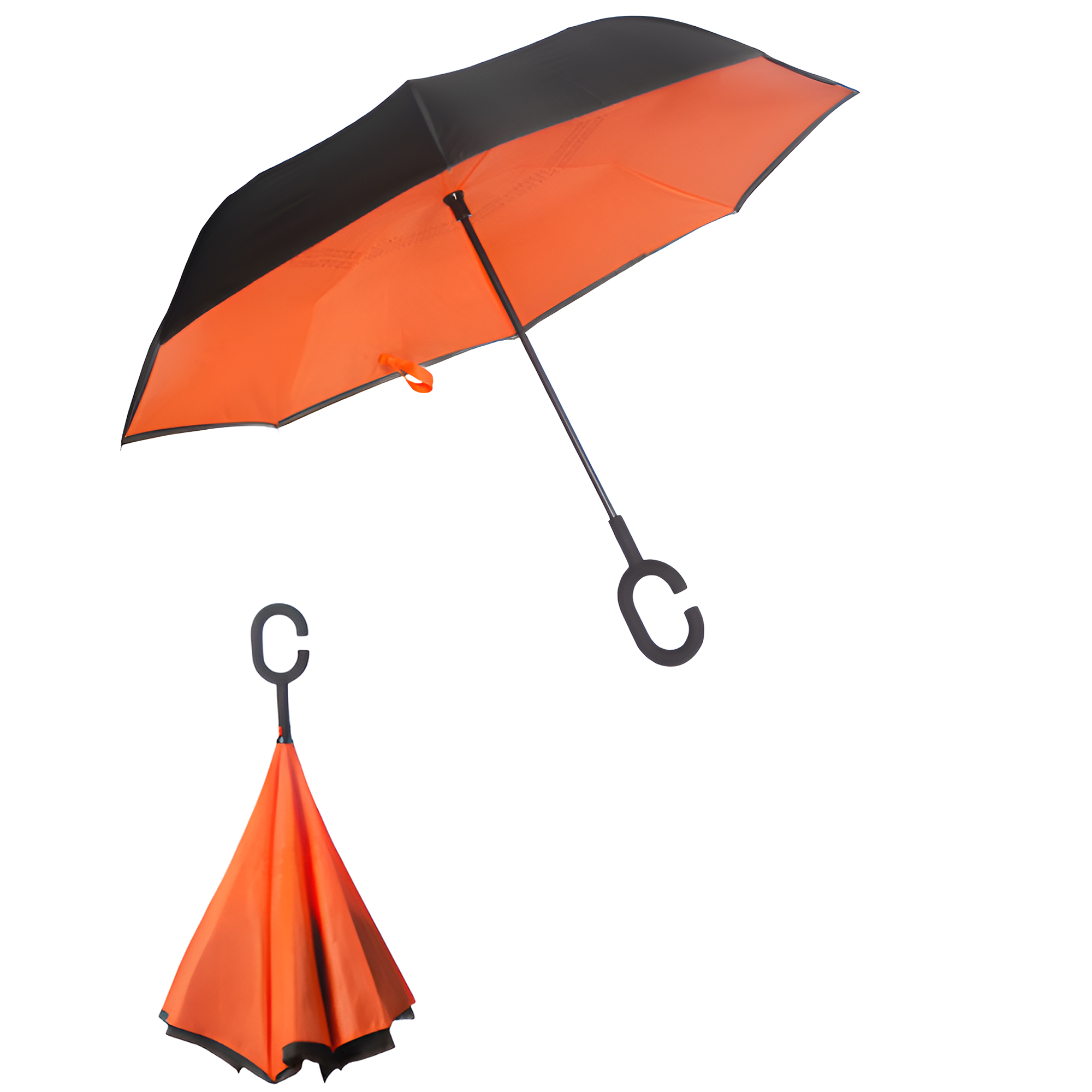 MOQ 30 PCS Durable Hands Free Inverted Umbrella 18