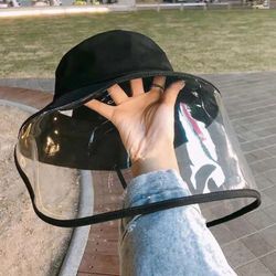 Outdoor Protective Face Shield Hat w