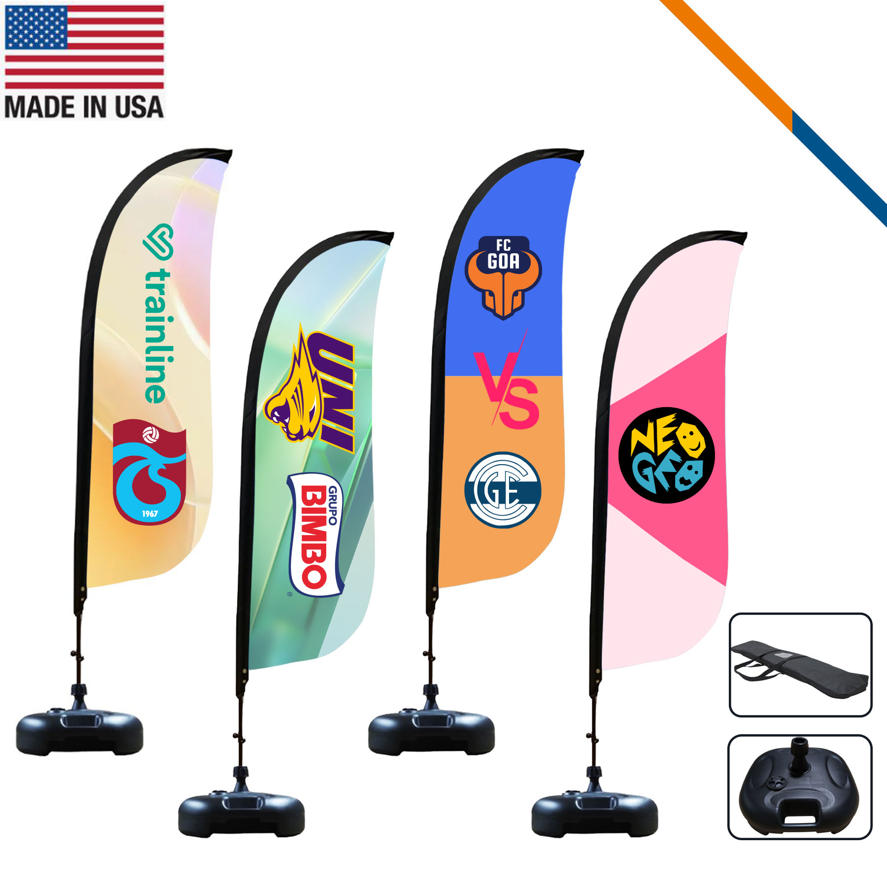 9' Aynia Single-Sided Feather Flag