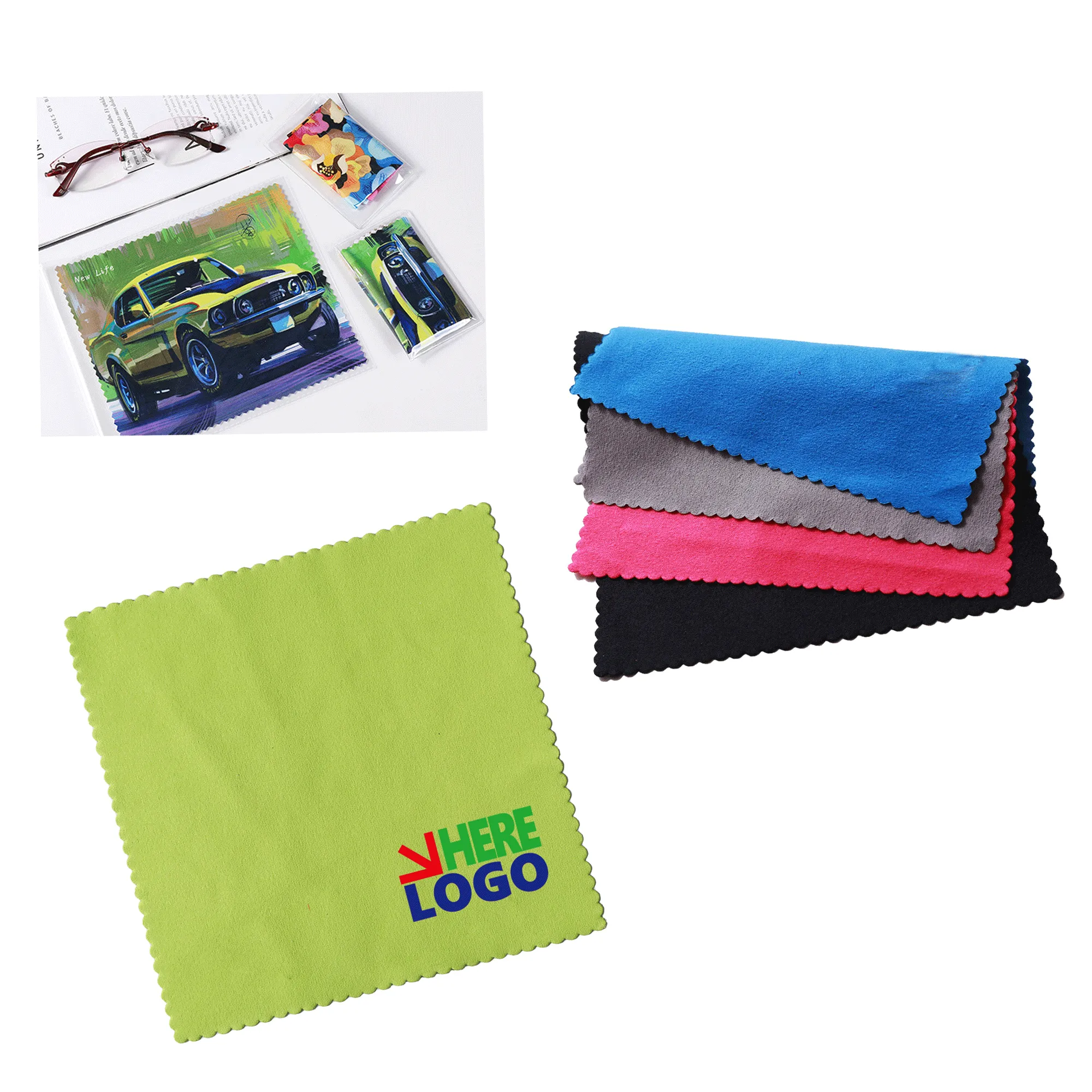Microfiber Glasses Cleaning Cloth With PVC Case 3