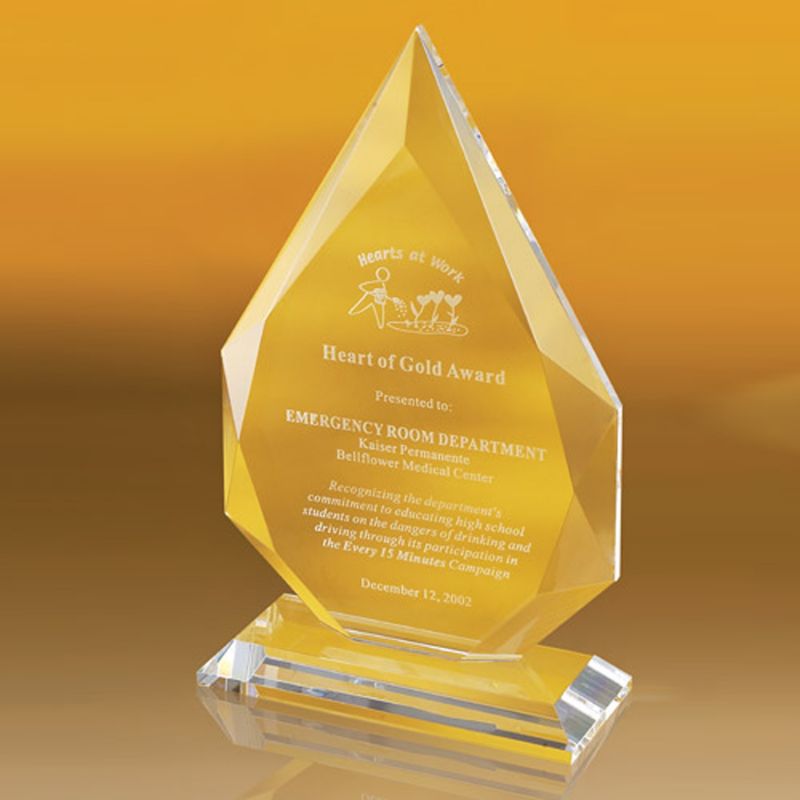 Teardrop Shaped Award