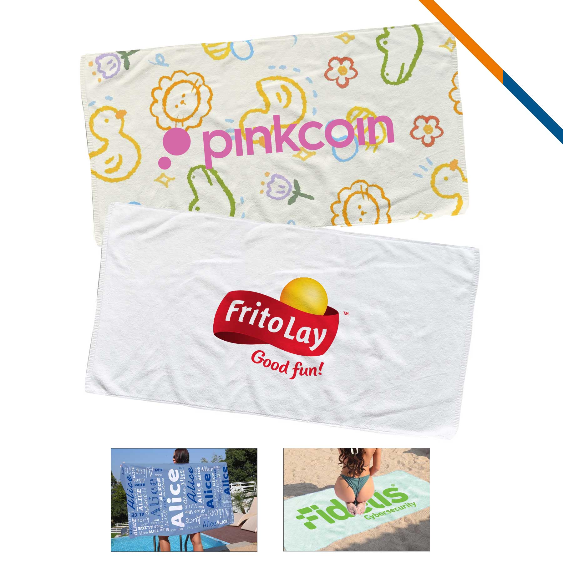 Arino Sublimated Beach Towel - 70" x 35"