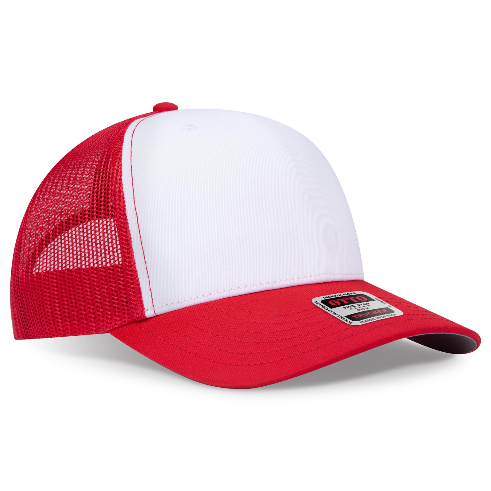 OTTO CAP® Seamless 6 Panel Mid Profile Mesh Back Trucker Hat 15