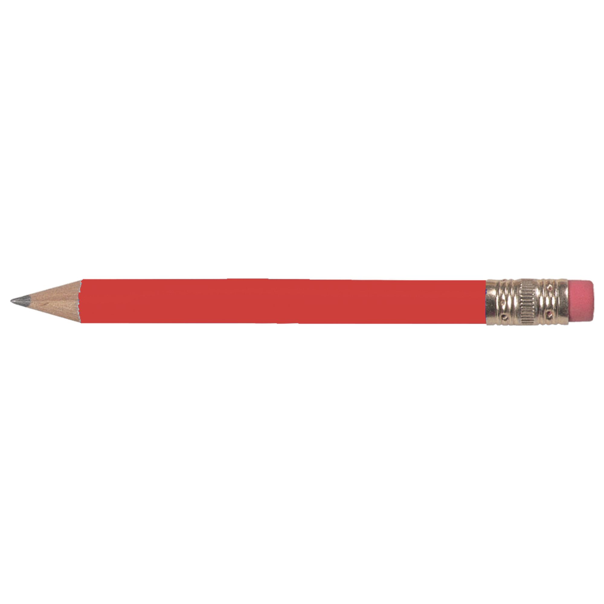 Round Golf Pencil w/Eraser 11
