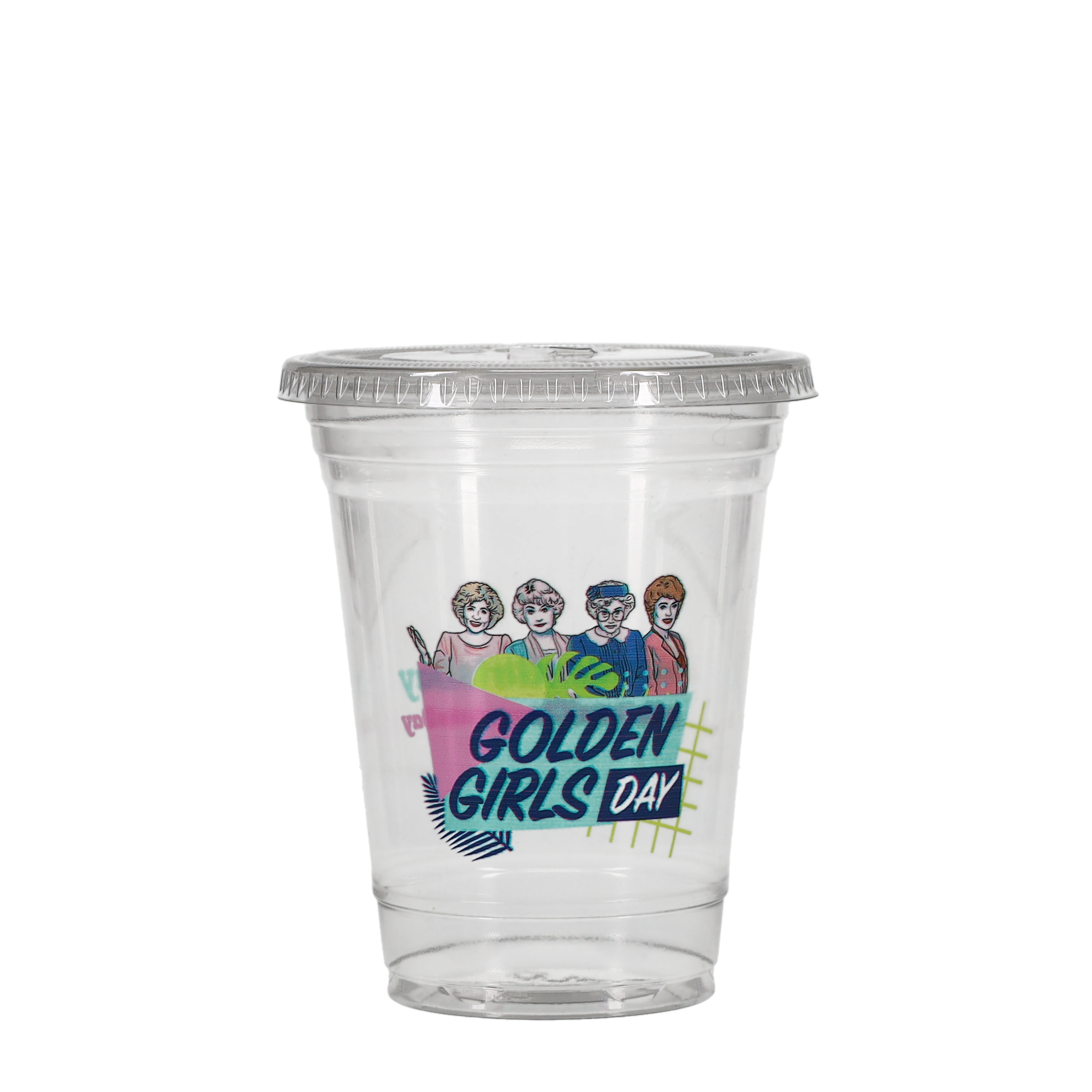 16/24 oz Soft Sided Cup Open Domed Lid Clear 5