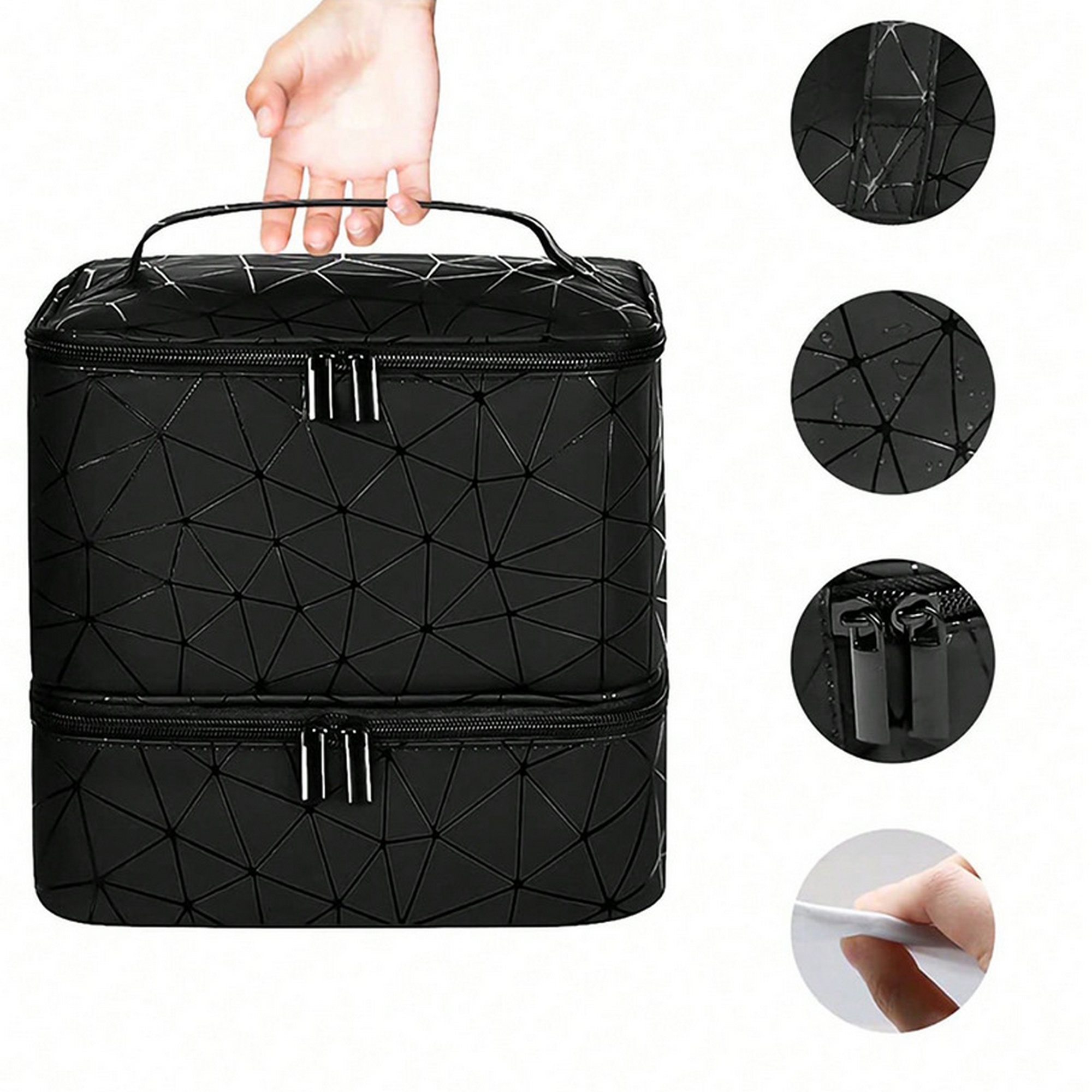 Double Makeup Nail Polish Storage Bag 8