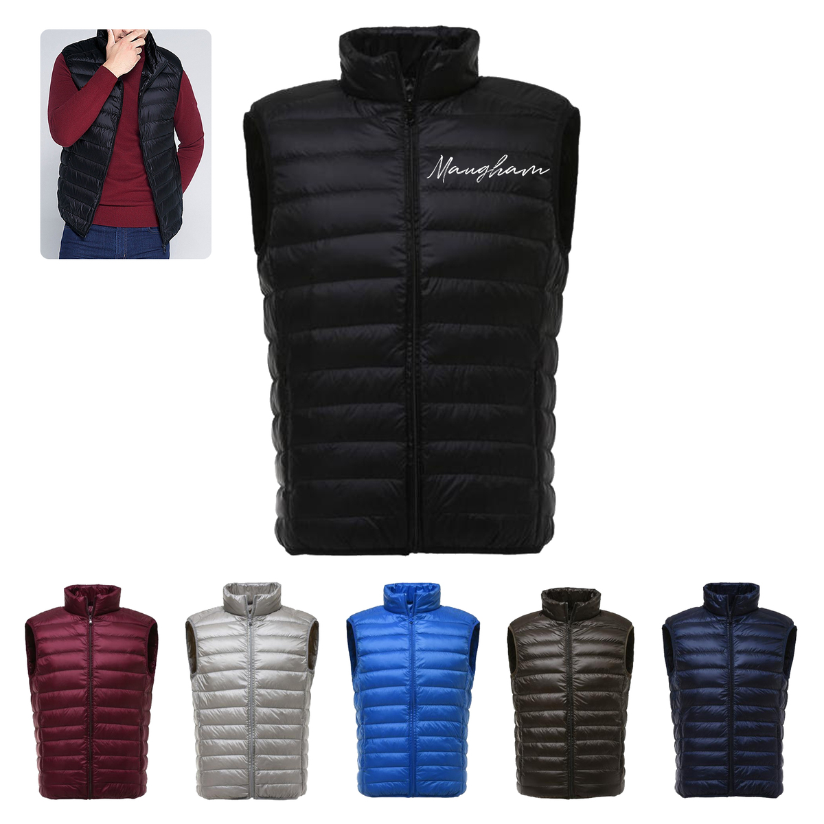 Lightweight Puffer Vest for men and women (customized)