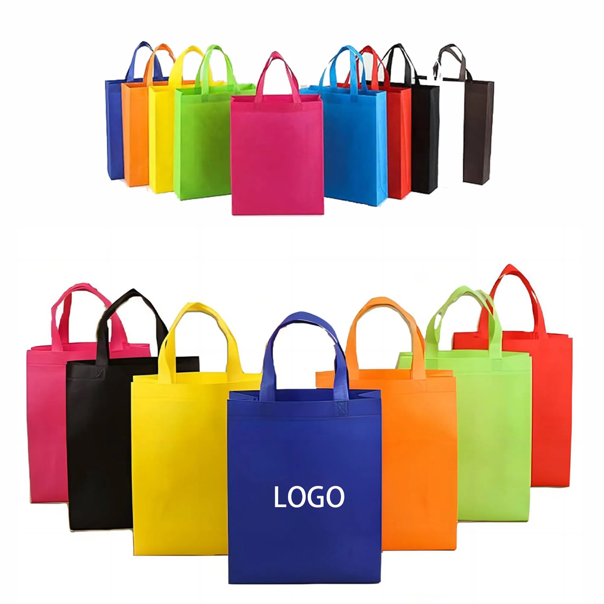 Non-woven Tote Reusable Gift Bags 14 Color 5
