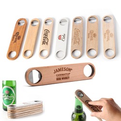 Large Wood Bottle Opener