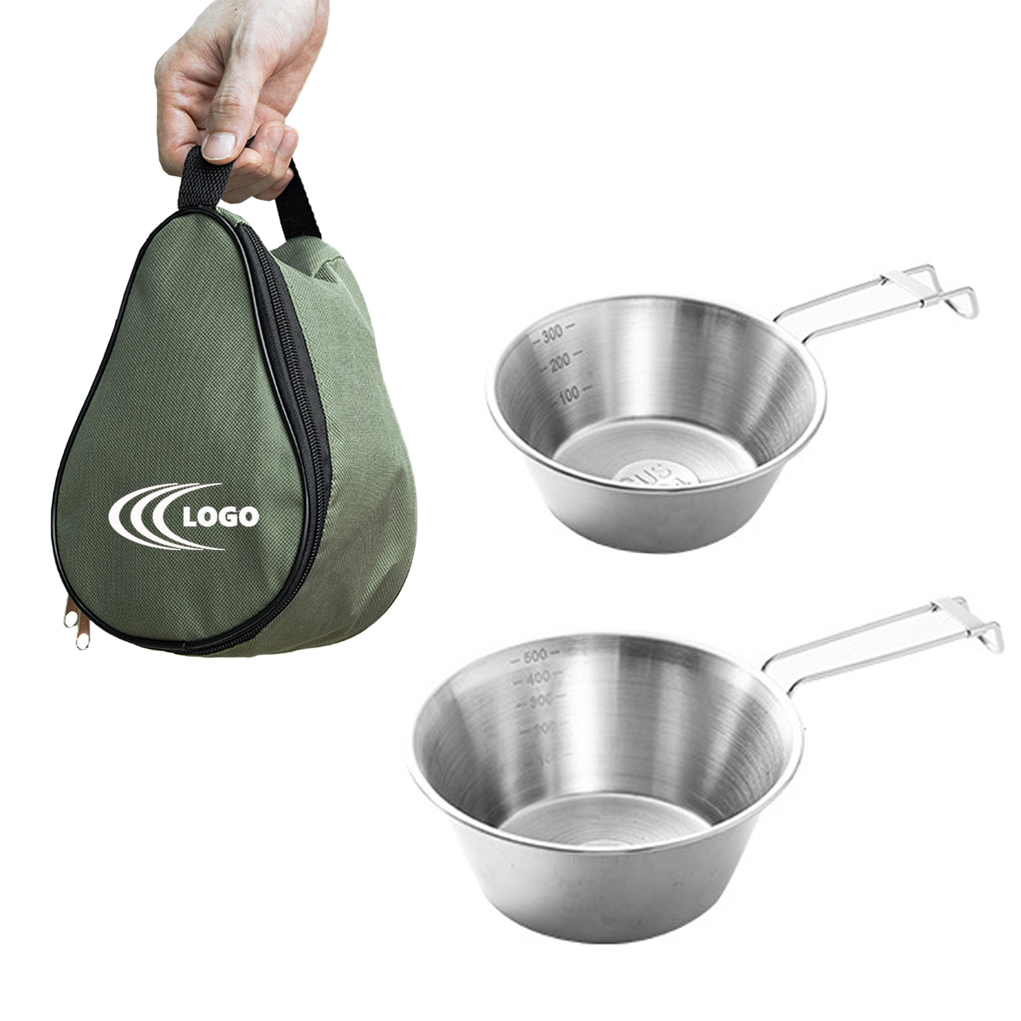 Stainless Steel Camping Bowl Set 2