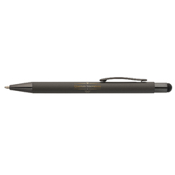 Iggy Softy Monochrome Metal Pen with Stylus (Full Color Imprint)