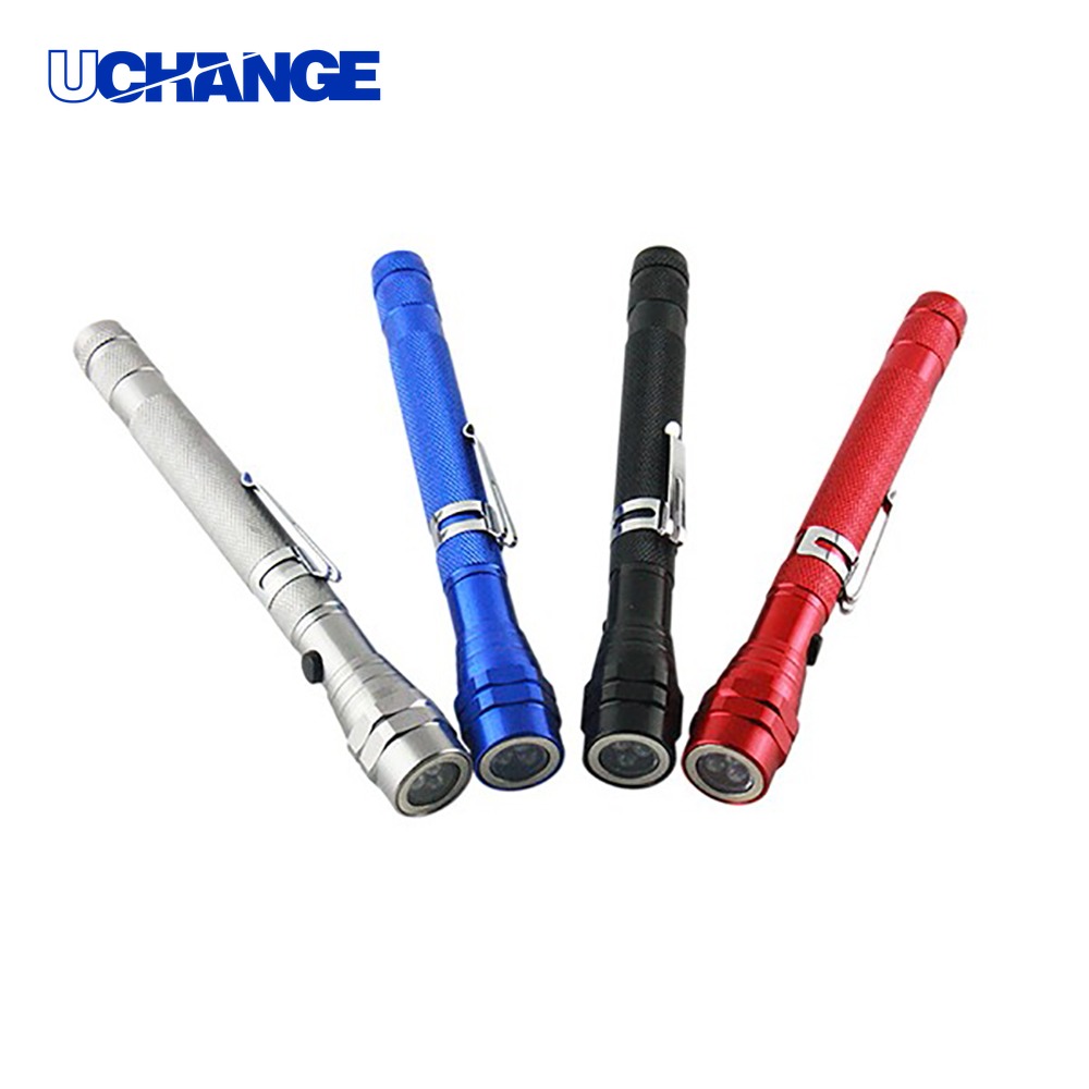Telescopic Aluminum Flashlight with Magnet