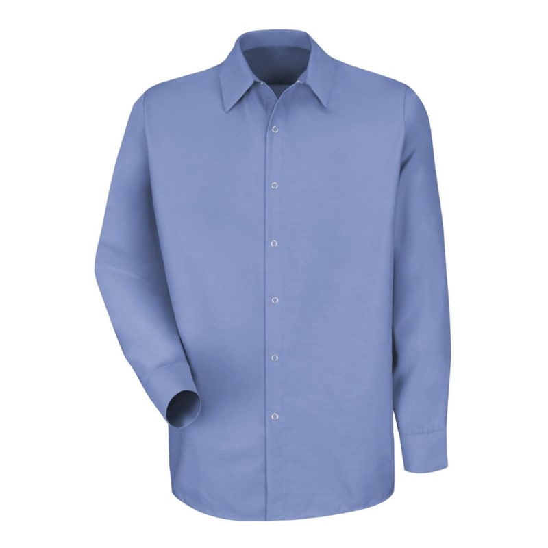 Red Kap Men's Specialized Pocketless Long Sleeve Work Shirt - SP16