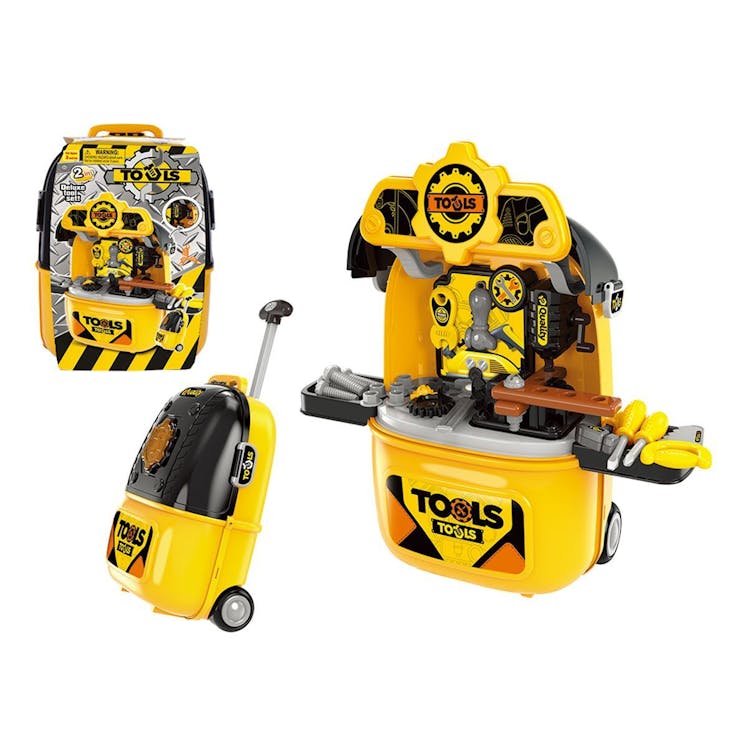 Kids' Tool Workshop Bench on Wheels - Batteries Required 3