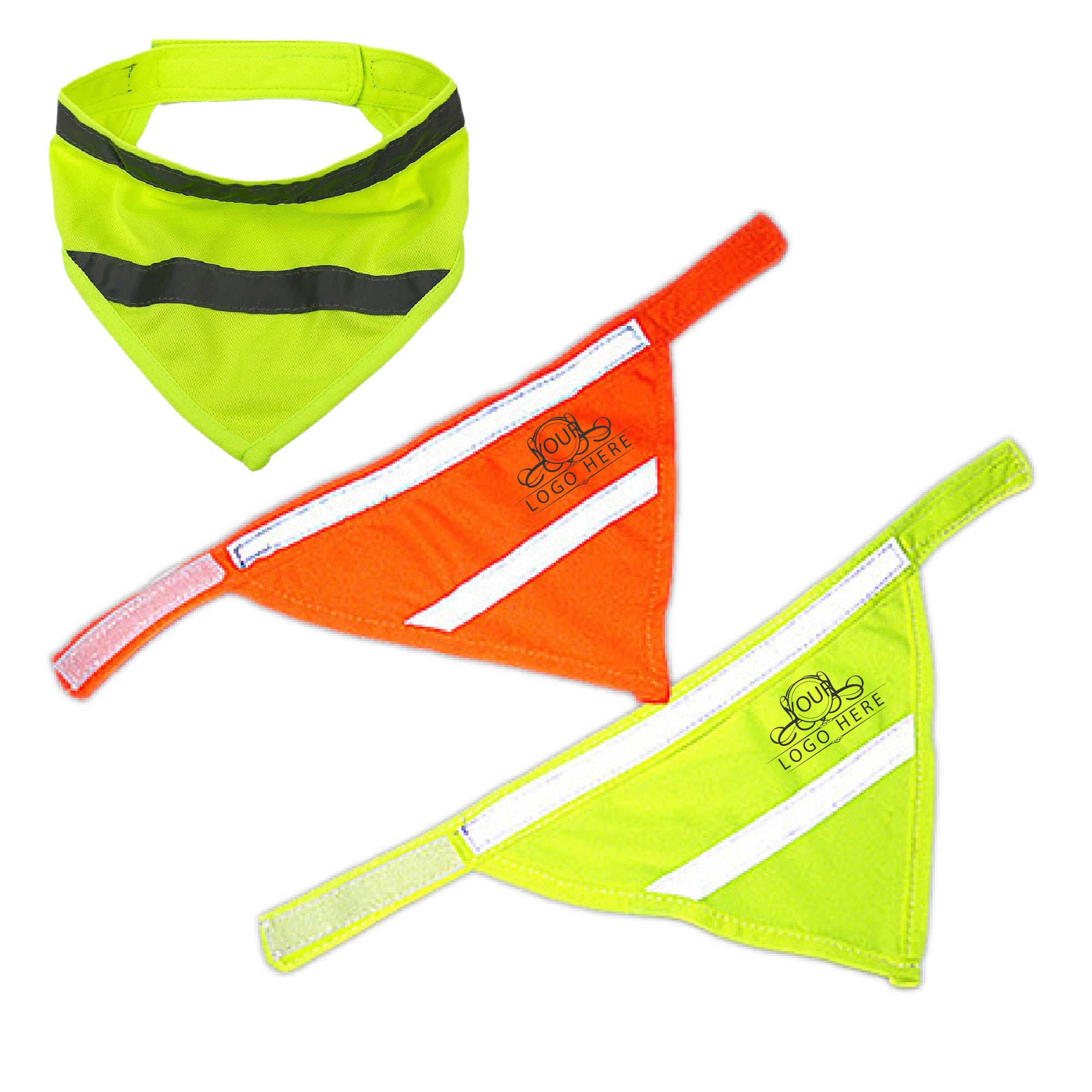 Pet Triangle Towel Reflective Safety Bandana 6