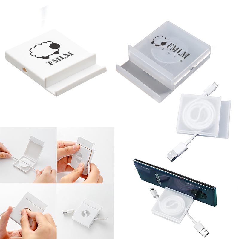 Cable Organizer With Phone Holder