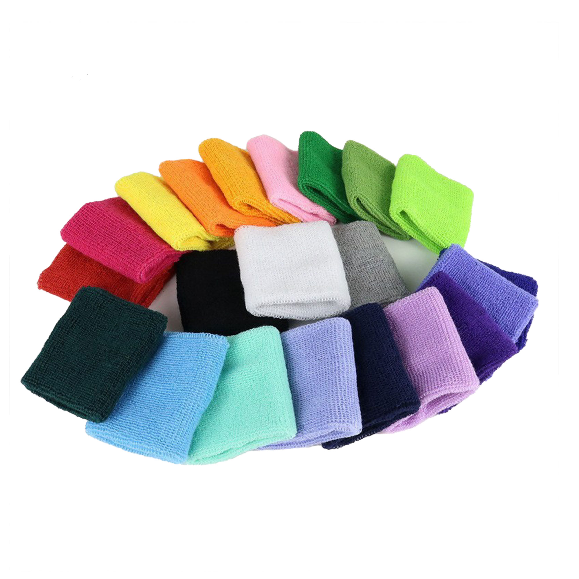Vibrant Polyester Sports Wristband For Sweat Absorption 7